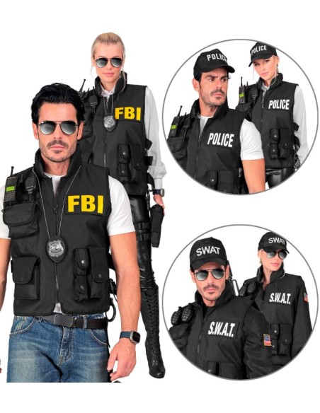 CHALECO TÁCTICO SWAT/FBI/POLICÍA ADULTO
