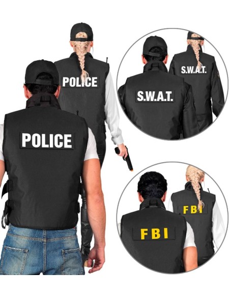 CHALECO TÁCTICO SWAT/FBI/POLICÍA ADULTO