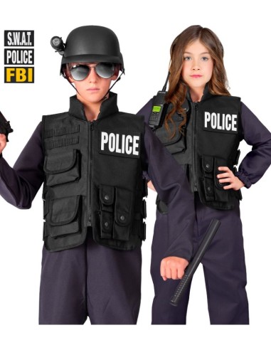 CHALECO TÁCTICO SWAT/FBI/POLICÍA INFANTIL