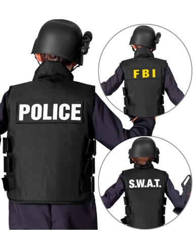CHALECO TÁCTICO SWAT/FBI/POLICÍA INFANTIL