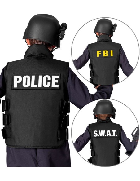 CHALECO TÁCTICO SWAT/FBI/POLICÍA INFANTIL