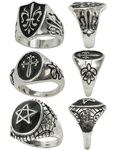 ANILLOS GÓTICOS 3 MODELOS