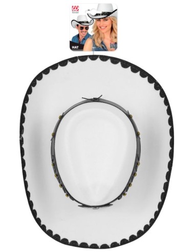 SOMBRERO VAQUERO TORO FIELTRO BLANCO