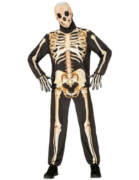 DISFRAZ DE ESQUELETO ADULTO FAST COSTUME