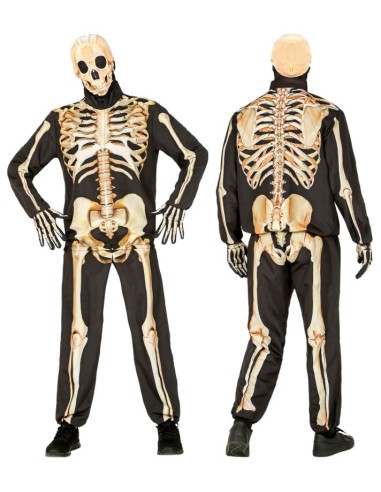 DISFRAZ DE ESQUELETO ADULTO FAST COSTUME