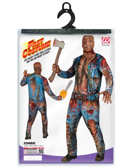 DISFRAZ DE HOMBRE ZOMBIE FAST COSTUME