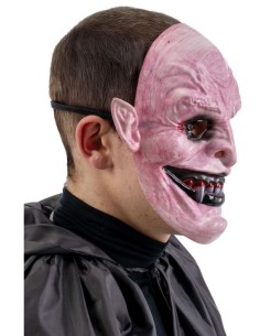 CARETA DE MONSTRUO DE TERROR CON COLMILLOS 2