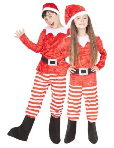 DISFRAZ DE PAPÁ NOEL RAYAS INFANTIL