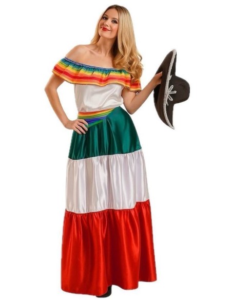 DISFRAZ DE MEJICANA ADULTO