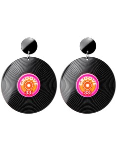 PENDIENTES DISCO VINILO