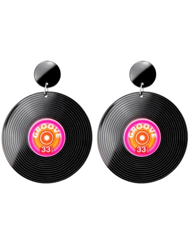 PENDIENTES DISCO VINILO