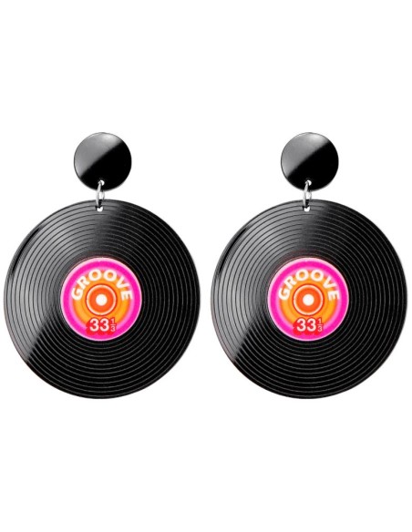 PENDIENTES DISCO VINILO