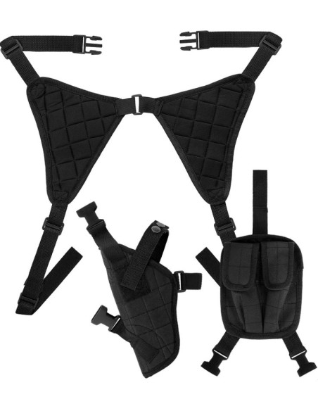 FUNDA NEGRA PISTOLA DE HOMBRO TÁCTICA