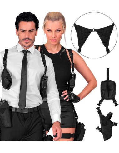 FUNDA NEGRA PISTOLA DE HOMBRO TÁCTICA