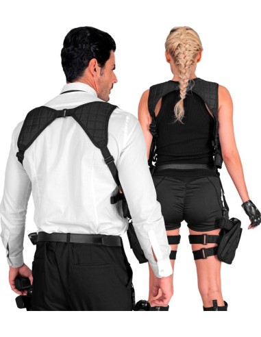 FUNDA NEGRA PISTOLA DE HOMBRO TÁCTICA