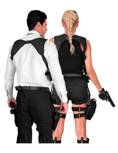 FUNDA NEGRA PARA PIERNA DERECHA TÁCTICA