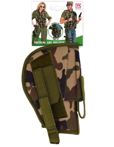 FUNDA CAMUFLAJE PARA PIERNA DERECHA TÁCTICA