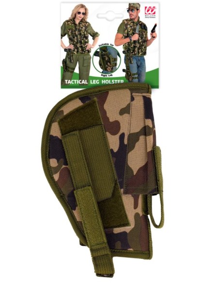 FUNDA CAMUFLAJE PARA PIERNA DERECHA TÁCTICA