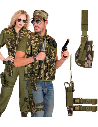 FUNDA CAMUFLAJE PARA PIERNA DERECHA TÁCTICA