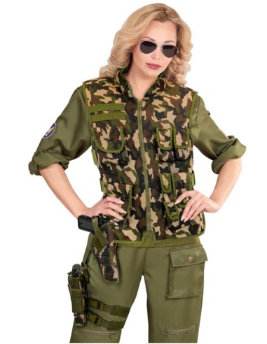 FUNDA CAMUFLAJE PARA PIERNA DERECHA TÁCTICA