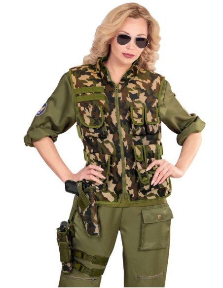 FUNDA CAMUFLAJE PARA PIERNA DERECHA TÁCTICA