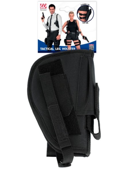 FUNDA NEGRA PARA PIERNA IZQUIERDA TÁCTICA