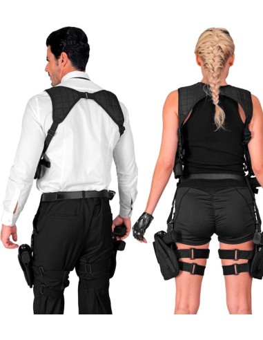 FUNDA NEGRA PARA PIERNA IZQUIERDA TÁCTICA