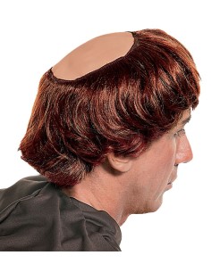 PELUCA CON CALVA FRAILE O MONJE  2