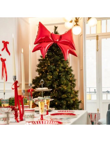 GLOBO FOIL LAZO ROJO 