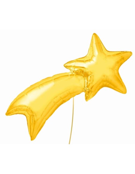 GLOBO ESTRELLA FUGAZ DORADA