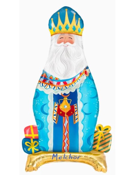 GLOBO FOIL REY MAGO CON BASE 110 CM