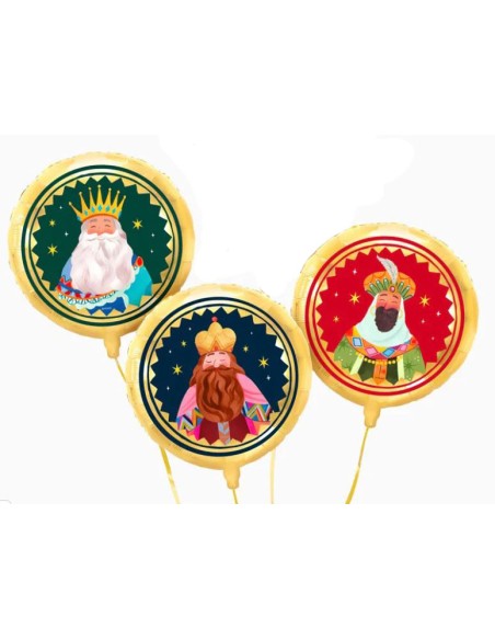GLOBO FOIL REDONDO REY MAGO