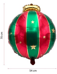 GLOBO FOIL BOLA DE NAVIDAD