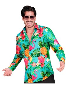 CAMISA PARTY FLAMINGO ADULTO