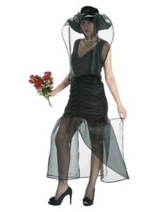DISFRAZ DE VIUDA NEGRA MUJER