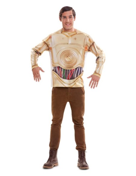 CAMISETA C3PO MANGA LARGA ADULTO