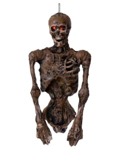 ESQUELETO MEDIO CUERPO COLGANTE CON LUZ