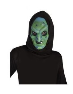 CARETA BRUJA CON CAPUCHA INFANTIL