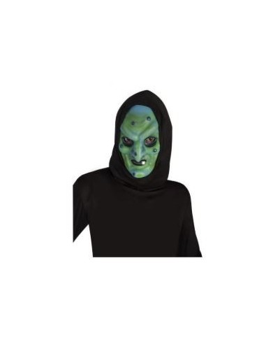 CARETA BRUJA CON CAPUCHA INFANTIL