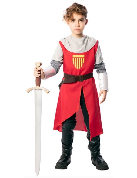DISFRAZ MEDIEVAL ROJO NIÑO