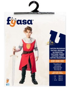 DISFRAZ MEDIEVAL ROJO NIÑO 2