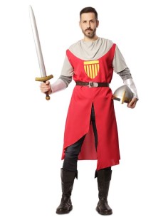 DISFRAZ MEDIEVAL ROJO ADULTO