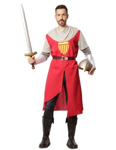 DISFRAZ MEDIEVAL ROJO ADULTO