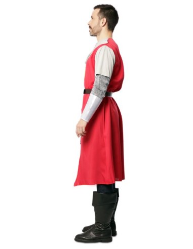 DISFRAZ MEDIEVAL ROJO ADULTO