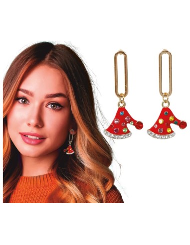 PENDIENTES NAVIDEÑOS GORRITOS