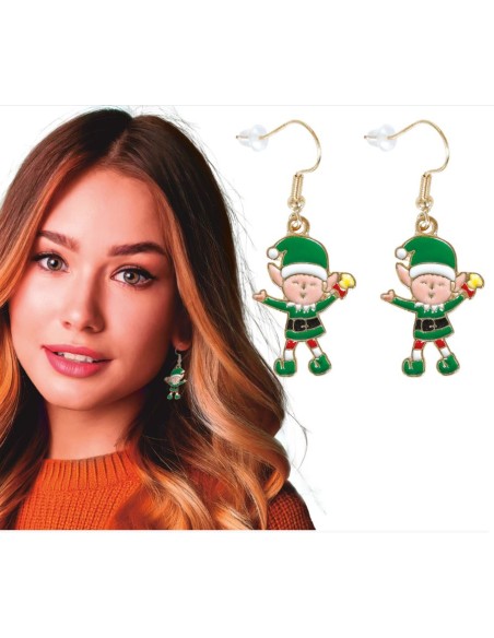 PENDIENTES NAVIDEÑOS DUENDES 