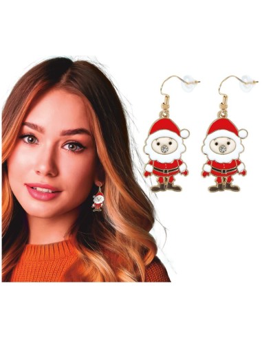 PENDIENTES NAVIDEÑOS PAPÁ NOEL