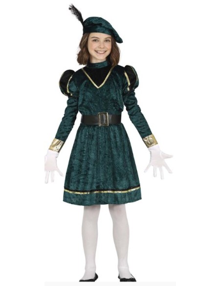 DISFRAZ DE PAJE NIÑA