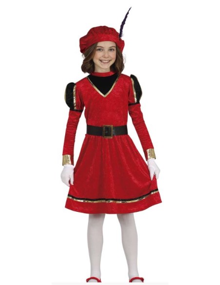 DISFRAZ DE PAJE NIÑA