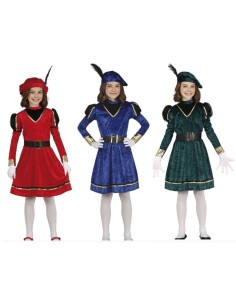 DISFRAZ DE PAJE NIÑA